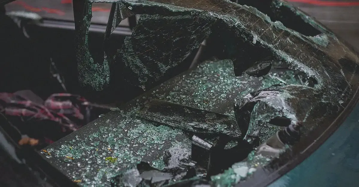 Auto steinschlag scheibe